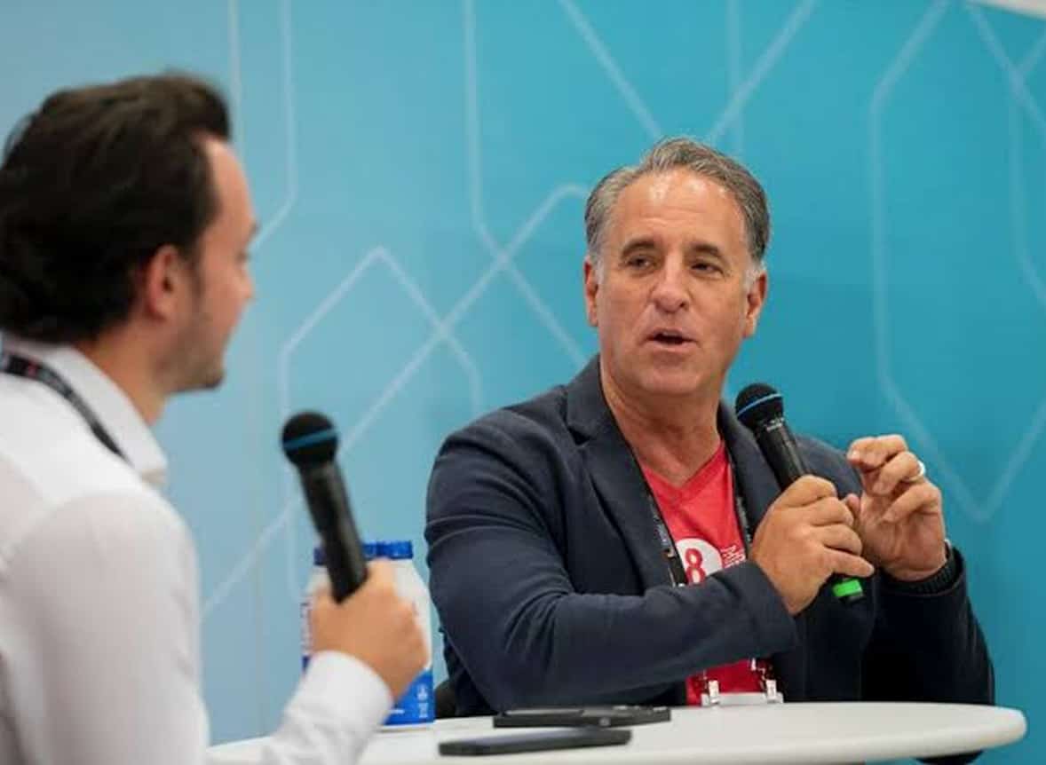 Albert Santalo speaking at a tech event - Founder of Archie
